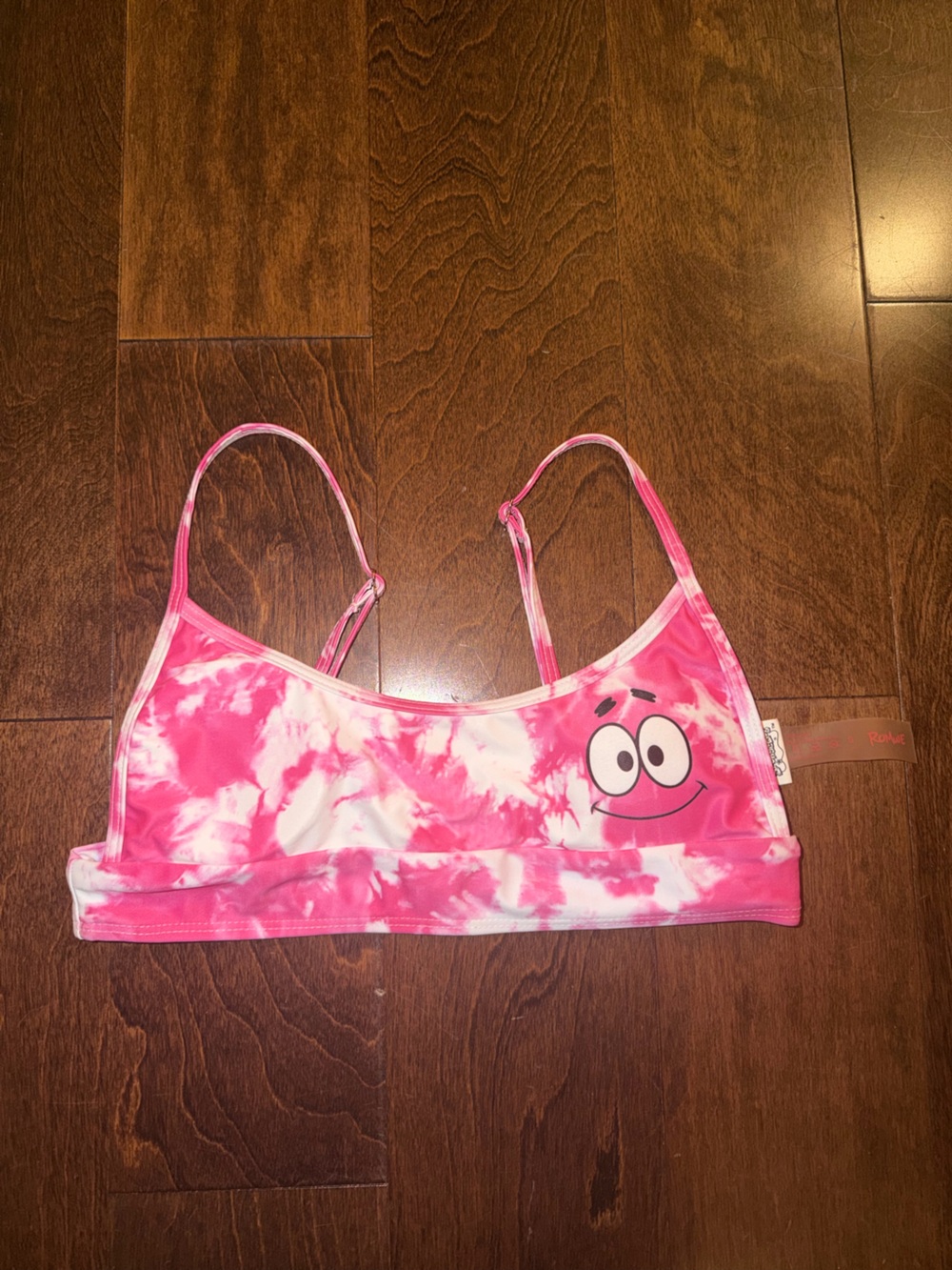 Nickelodeon SpongeBob Squarepants Pink Tie-Dye Patrick Bikini Top